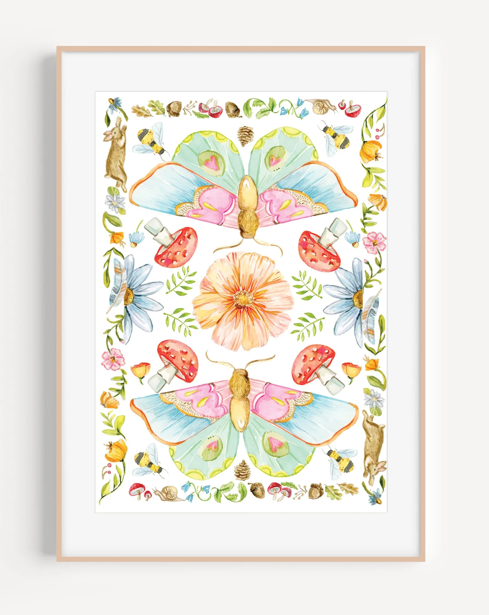 Hamburger Cheeseburger art print —MaryGold Tales
